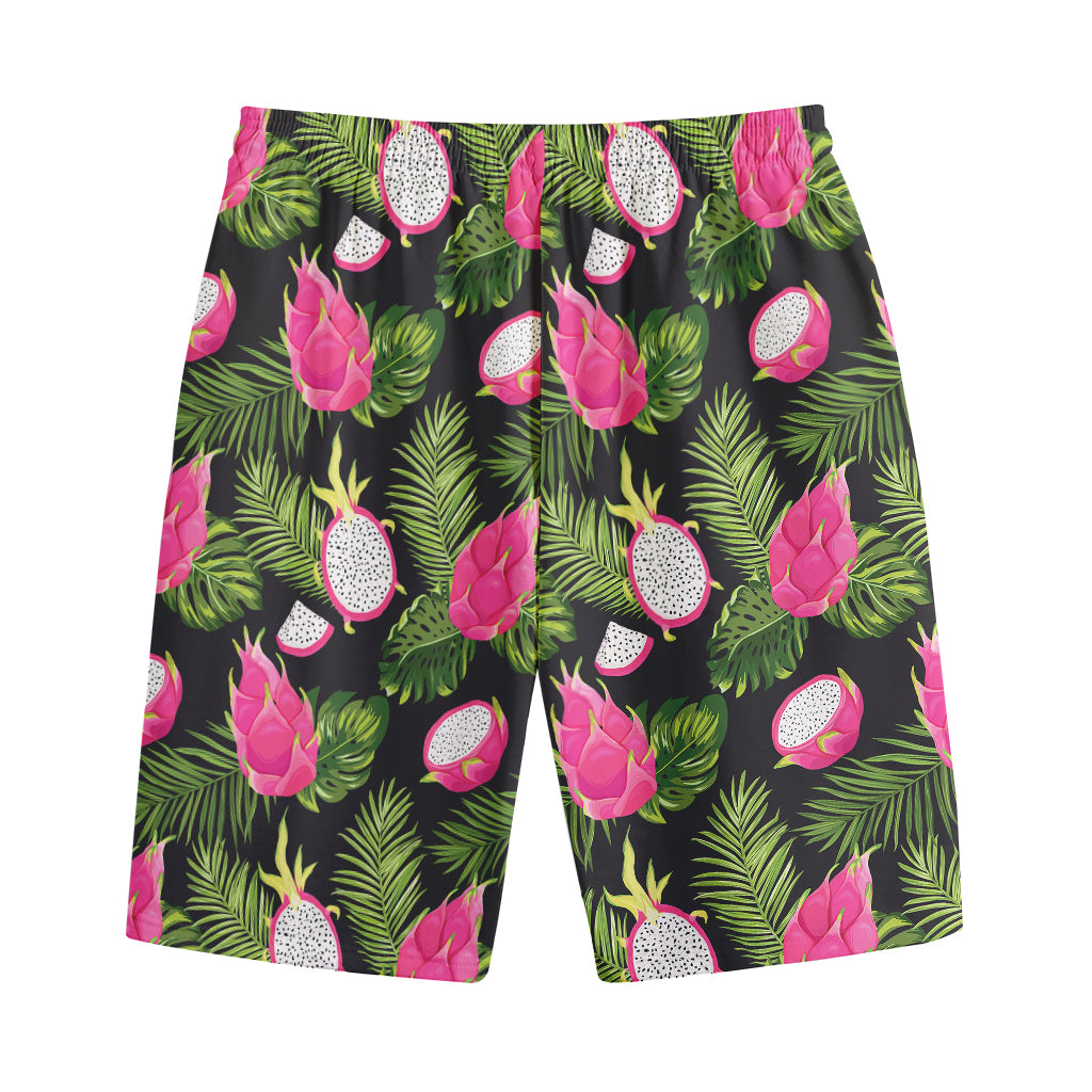 Tropical Pitaya Pattern Print Cotton Shorts