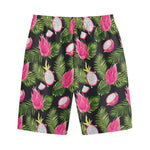 Tropical Pitaya Pattern Print Cotton Shorts