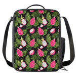 Tropical Pitaya Pattern Print Crossbody Lunch Bag