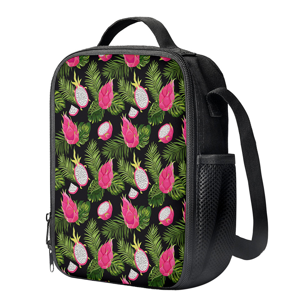 Tropical Pitaya Pattern Print Crossbody Lunch Bag