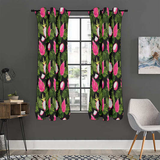 Tropical Pitaya Pattern Print Curtain