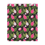 Tropical Pitaya Pattern Print Curtain