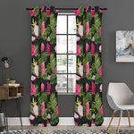 Tropical Pitaya Pattern Print Curtain