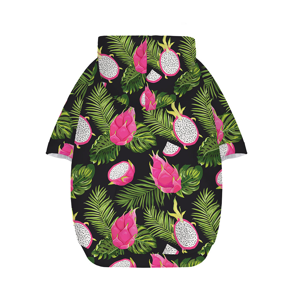 Tropical Pitaya Pattern Print Dog Zip Up Hoodie