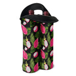 Tropical Pitaya Pattern Print Double Neoprene Wine Tote