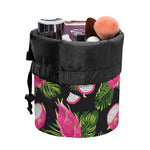 Tropical Pitaya Pattern Print Drawstring Makeup Bag