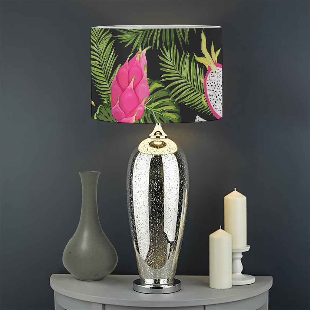 Tropical Pitaya Pattern Print Drum Lamp Shade