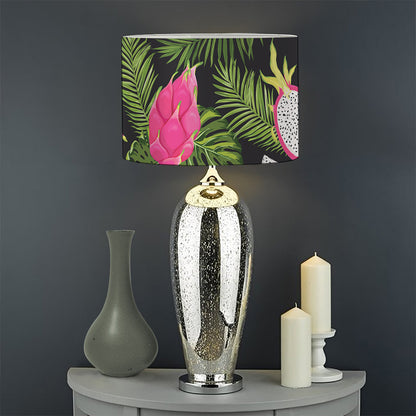 Tropical Pitaya Pattern Print Drum Lamp Shade