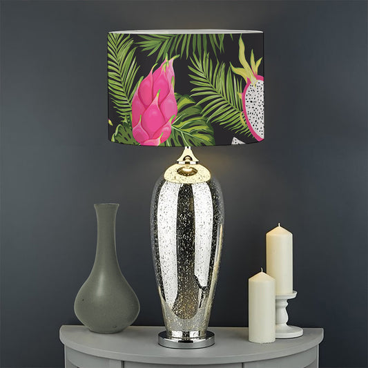 Tropical Pitaya Pattern Print Drum Lamp Shade