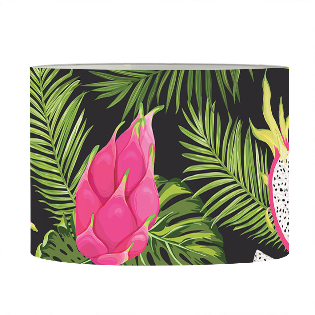 Tropical Pitaya Pattern Print Drum Lamp Shade