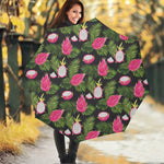 Tropical Pitaya Pattern Print Foldable Umbrella