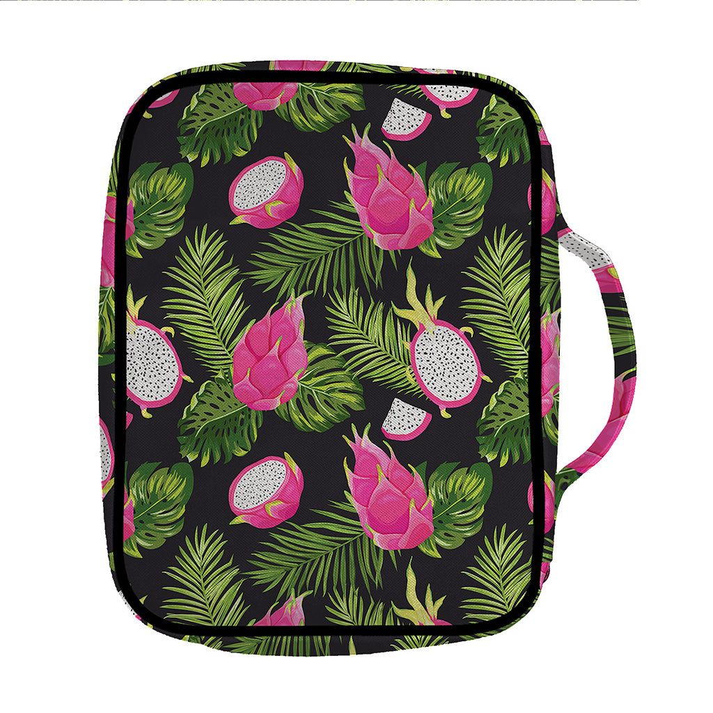Tropical Pitaya Pattern Print Front Pocket Bible Bag