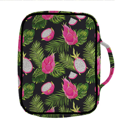 Tropical Pitaya Pattern Print Front Pocket Bible Bag