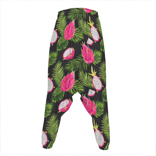 Tropical Pitaya Pattern Print Hammer Pants