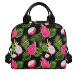 Tropical Pitaya Pattern Print Insulated Lunch Bag