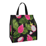 Tropical Pitaya Pattern Print Insulated Lunch Tote