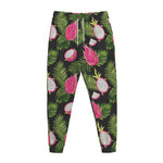 Tropical Pitaya Pattern Print Jogger Pants