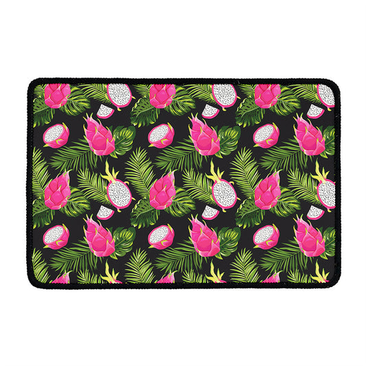 Tropical Pitaya Pattern Print Kitchen Mat