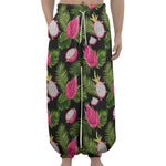 Tropical Pitaya Pattern Print Lantern Pants