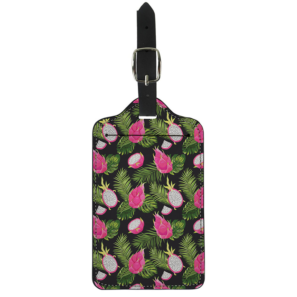 Tropical Pitaya Pattern Print Luggage Tag