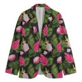 Tropical Pitaya Pattern Print Men's Blazer