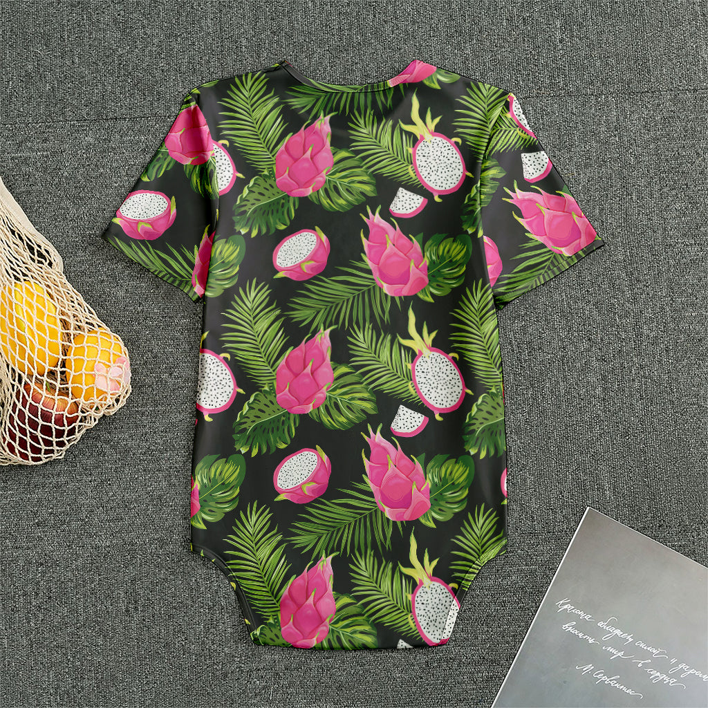 Tropical Pitaya Pattern Print Men's Bodysuit