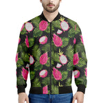 Tropical Pitaya Pattern Print Men's Bomber Jacket