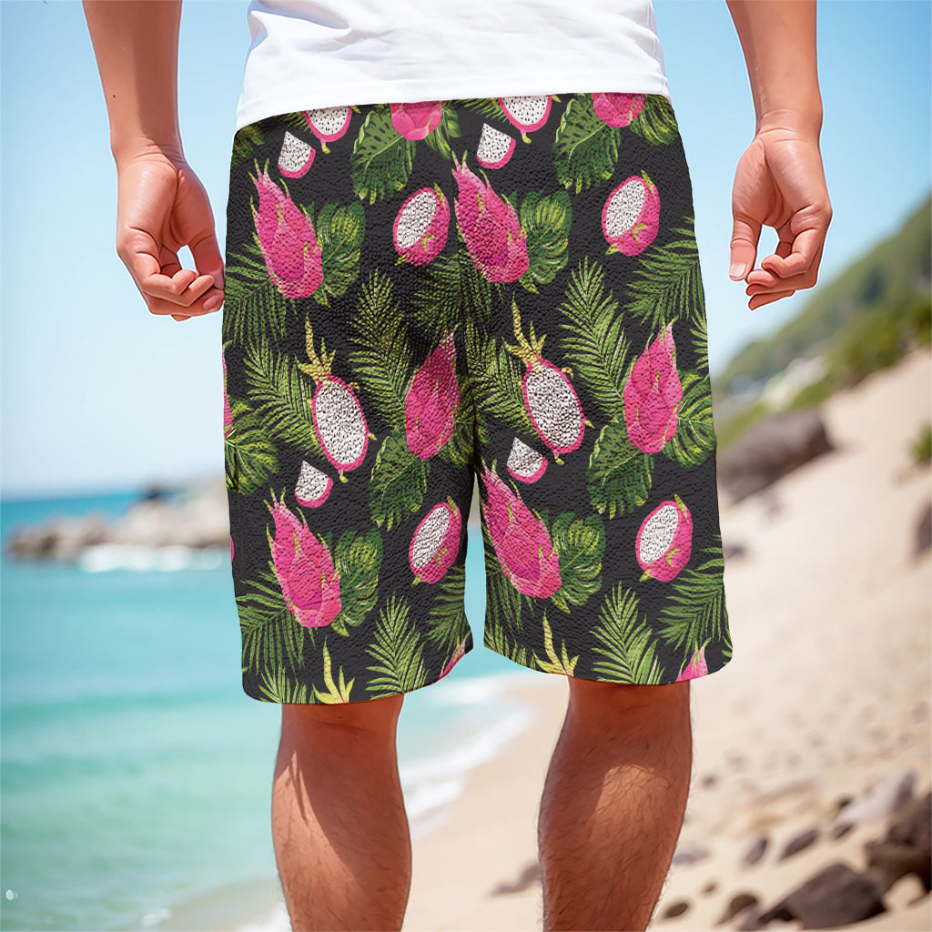 Tropical Pitaya Pattern Print Men's Cargo Shorts
