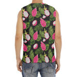 Tropical Pitaya Pattern Print Men's Fitness Tank Top