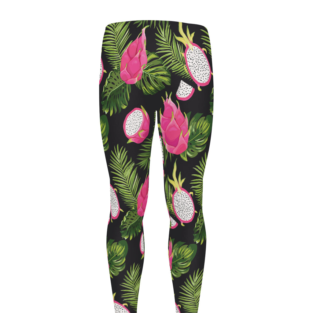 Tropical Pitaya Pattern Print Men's leggings