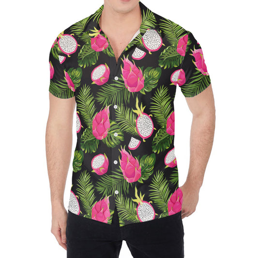 Tropical Pitaya Pattern Print Men's Shirt