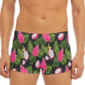 Tropical Pitaya Pattern Print Men's Short Boxer Briefs