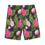 Tropical Pitaya Pattern Print Men's Sports Shorts