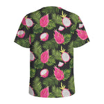 Tropical Pitaya Pattern Print Men's Sports T-Shirt
