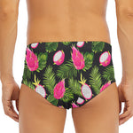 Tropical Pitaya Pattern Print Men's Triangle Swim Briefs