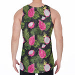 Tropical Pitaya Pattern Print Men's Velvet Tank Top