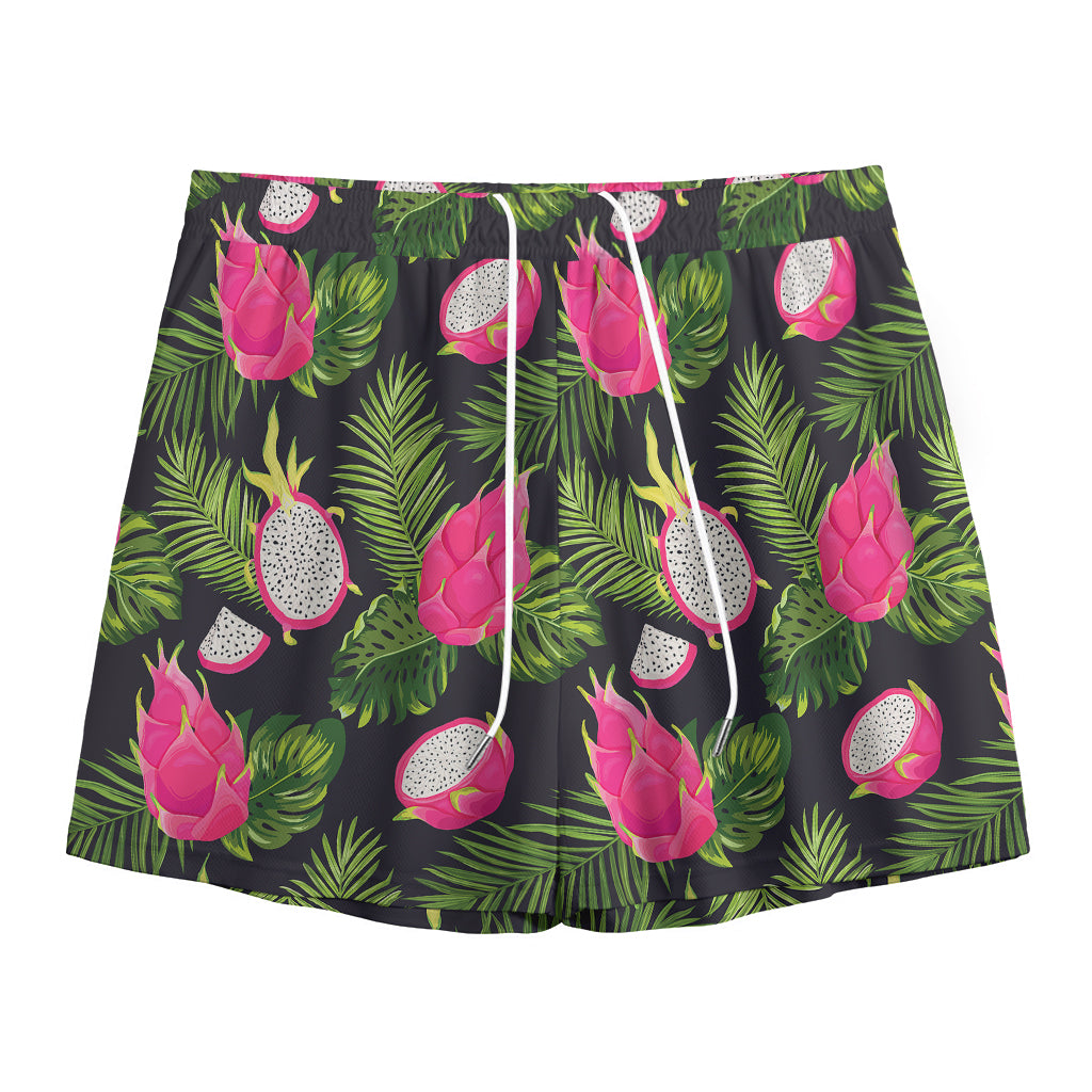 Tropical Pitaya Pattern Print Mesh Shorts