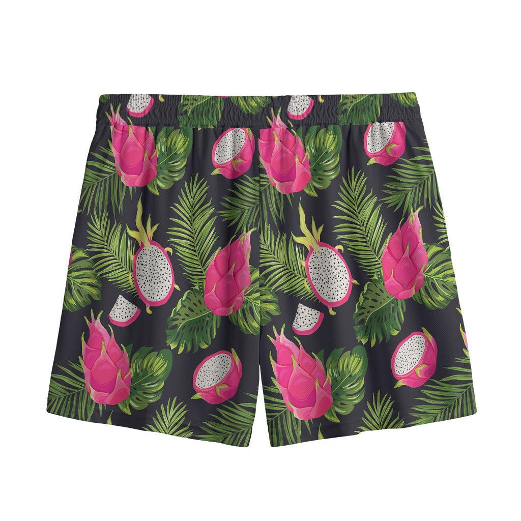 Tropical Pitaya Pattern Print Mesh Shorts