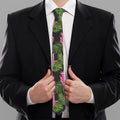 Tropical Pitaya Pattern Print Necktie