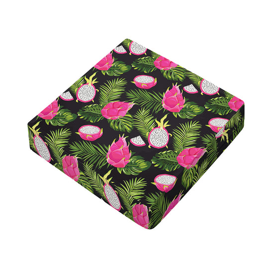 Tropical Pitaya Pattern Print Outdoor Seat Cushion Cover