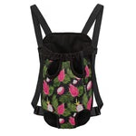 Tropical Pitaya Pattern Print Pet Carrier Backpack