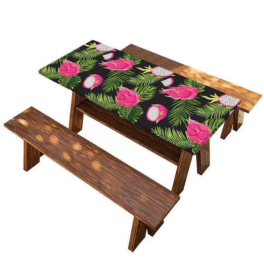Tropical Pitaya Pattern Print Picnic Table Cover
