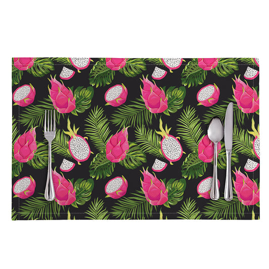 Tropical Pitaya Pattern Print Placemat