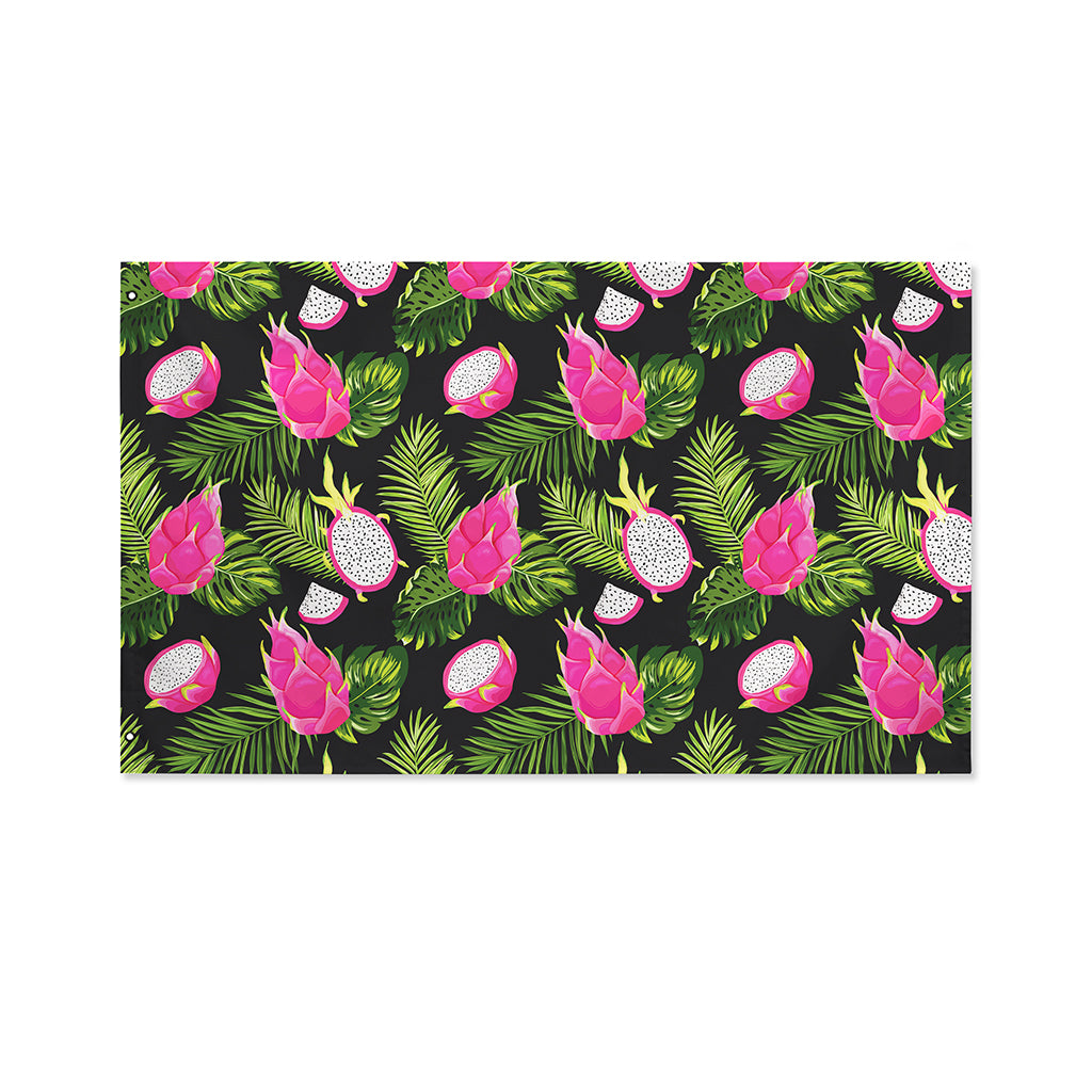 Tropical Pitaya Pattern Print Polyester Flag