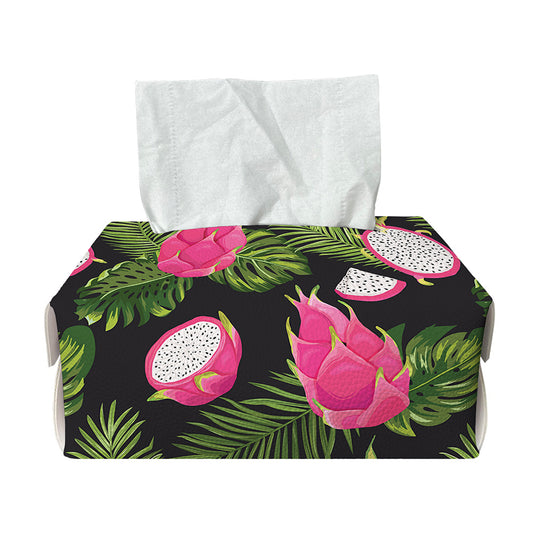 Tropical Pitaya Pattern Print Rectangle Tissue Box Cover