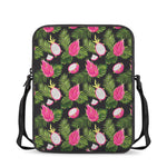 Tropical Pitaya Pattern Print Rectangular Crossbody Bag