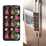 Tropical Pitaya Pattern Print Refrigerator Handle Covers