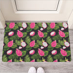Tropical Pitaya Pattern Print Rubber Doormat