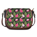 Tropical Pitaya Pattern Print Saddle Bag