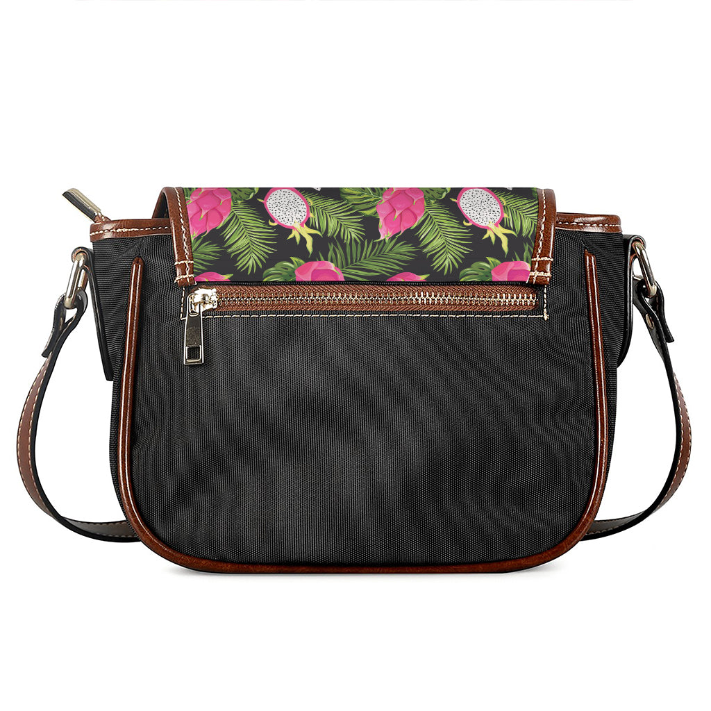 Tropical Pitaya Pattern Print Saddle Bag
